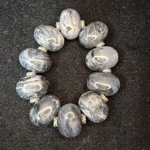 Source Unknown Marbled Gray Bracelet